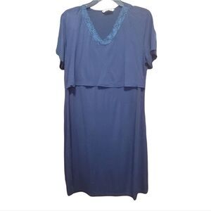 Blue nursing nightgown 